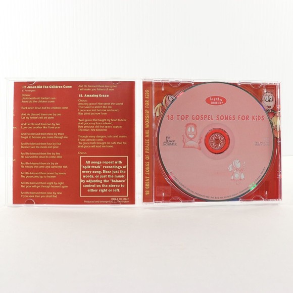 18 Top Gospel Songs for Kids by Kids Direct Source (CD 2004) Christian Childrens - Picture 3 of 6